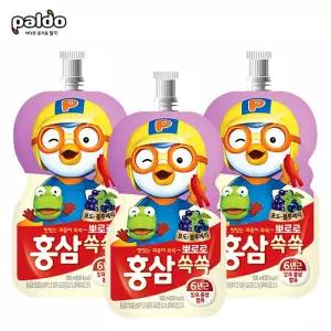 뽀로로 홍삼쏙쏙 포도블루베리 100mlx10개/아기홍삼/무배/26.04.15제품
