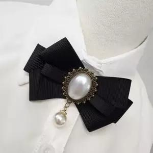 브로치 넥타이 여성 뱃지 사선 큐빅 진행요원 장례식 합창단 코스튬 시상식 축제