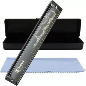 하모니카 마우스 오르간 하프 아르모니카 24홀 키 오브 C 디아토닉 폴리포닉 블루스 전문 음악 악기