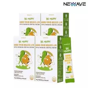 뉴웨이브 비해피 작두콩 배도라지 스틱(10gX14포) 4박스 기관지 환절기 유아 (소비기한 26.07.22)