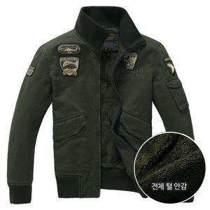 빅사이즈 털안감 항공 봄버 블루종 자켓 점퍼 WI005J