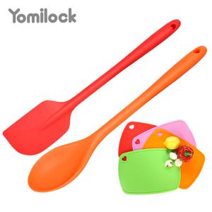 요미락 실리콘 이유식 조리주걱+스푼세트 /조리기