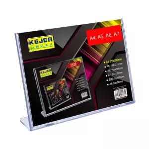 아크릴 POP 꽂이 L형 가로 A4 쇼케이스 안내판