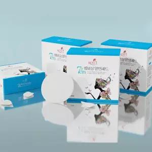 로제네 7cm원형화장솜 대용량 엠보싱패드 1200매(300매x4박스) 양면패드 화장솜