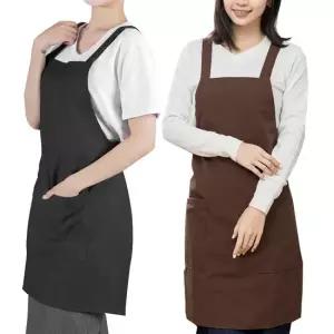 제이케이 베이직 H형 캔버스 공방 공예 미술 어린이집 바리스타 앞치마