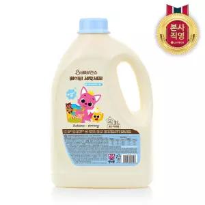 베비언스 핑크퐁 베이비 세탁세제 대용량 3L 용기(일반드럼겸용)