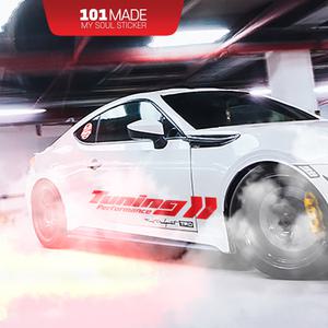 자동차스티커 TUNING PERFORMANCE 대형라인데칼 주문제작 캠핑카 반사지