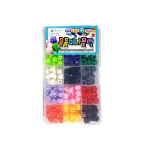 vl 바닐라루시 3000 폼폼미니블럭 / 랜덤 폼폼블럭 쌓기 끼우기 전용케이스 조립놀이