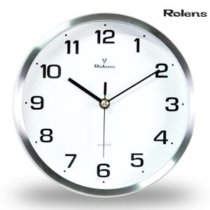 로렌스 AL200 지름 20Cm 알루미늄 무소음 벽시계
