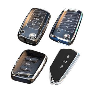 폭스바겐 키케이스 키홀더 크롬 카본 TPU 골프8 제타 파사트GT 아테온 티록 티구안