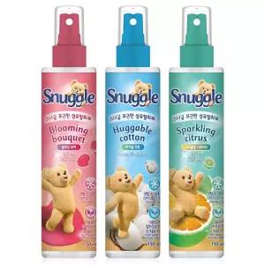 스너글 섬유탈취제 섬유향수 냄새제거제 시트러스 블루밍부케 150mlX3개