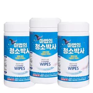 마법의 청소용 물티슈 200매 3통 청소 매직 만능 크리너 물티슈