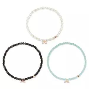 [도로시] 14k 고래꼬리 천연석 비즈 팔찌 3type)