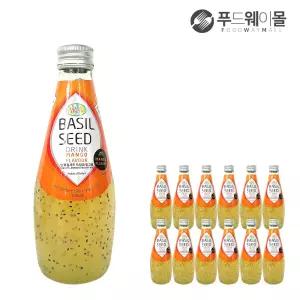 Well 웰 바질시드 드링크 망고향 290ml x 12병 1box