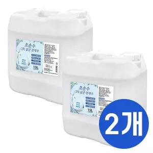 크로바 초순수 3차 살균 정제수 19L x2 반도체 UV살균 지게차배터리 가습기 증류수 의료용 산업용