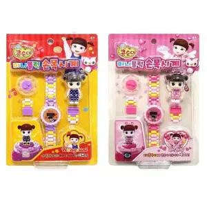 [NS홈쇼핑]콩순이 미니블럭 손목 시계/여아 어린이 장난감[31875592]