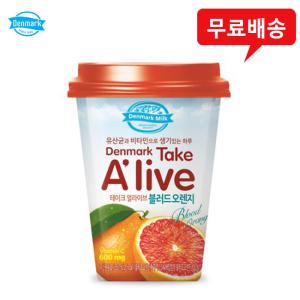 덴마크 테이크 얼라이브 250ml 블러드오렌지x24컵무배