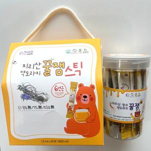 지리산 장수 6년근 약도라지 꿀잼 스틱 13ml x 18포 /50포(박스형)