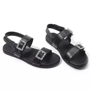 갤러리아 세라 여성 캐주얼 스트랩 샌들 슬링백 TCS23405 블랙 1CM