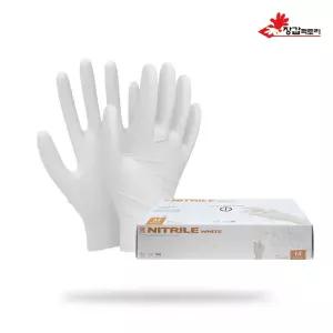 니트릴장갑 화이트 100매 식품용 요리용 식품용인증