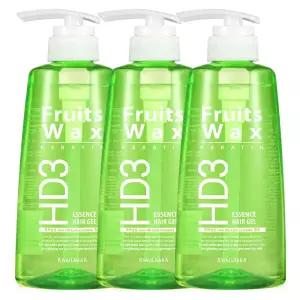 후르츠왁스 에센스 헤어젤 500ml 3개 네추럴한 세팅력 과일나라