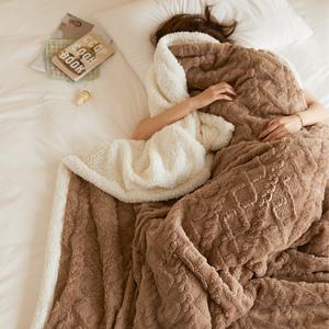 아가일 꽈배기 극세사 양면양털담요 컬러5종 대형 외 겨울방한용품