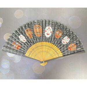 하회탈 각시탈 전통문양 접이식 선물용 부채 3Colors