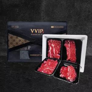 푸짐한 국내산 1등급 소한마리 선물세트 1kg(등심/안심or채끝/갈비살or부채)