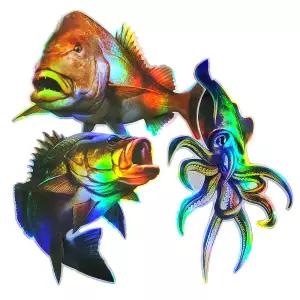 피싱스티커 참돔 배스 무늬오징어 물고기스티커 평일 17시이전 주문시 내일도착보장