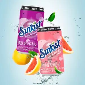썬키스트 제로 복숭아레몬 소다 190ml 60캔