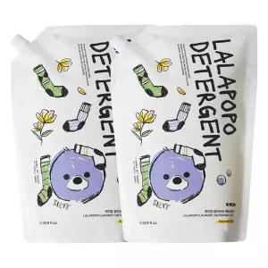 케이맘 랄라포포 유아용 세탁세제 목련향 리필, 1.3L, 2개