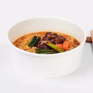 [해피팩]1600호 일회용 라면 용기 인덕션 종이용기 한강라면 50개