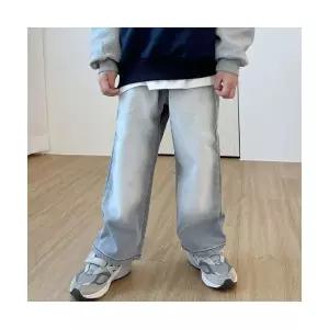 주니어청바지 키즈청바지 초등학생옷 여아데님워싱팬츠 샌드워시그레이진 아동복