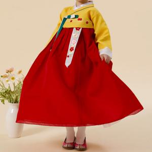 아동 한복 꽃자수포인트 여아 어린이집 유치원 저고리 치마 명절 세트 외국인 선물