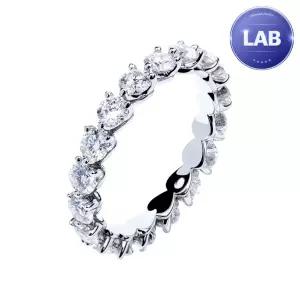 [한국금다이아몬드] 18K 랩 다이아몬드 반지 1부 랩다이아 가드링 3프롱