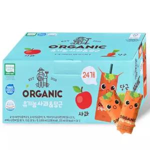 크니쁘니 오가닉 주스 사과당근 125ml x24팩(1box)