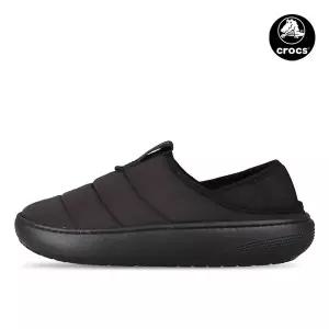 [크록스] 클래식 퍼스 모크 남자 여성 겨울 방한 패딩 슬리퍼 210706-060