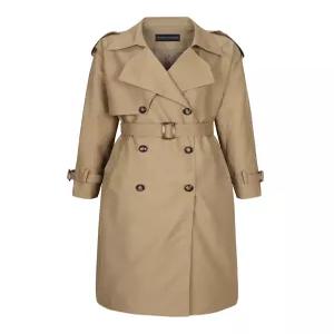 [미니멈에브리데이][미니멈 에브리데이]더블 버튼 카라 스트랩 트렌치 롱 코트 (EA3JH001D)