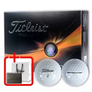 [타이틀리스트] PRO V1 3피스 화이트 골프공 12알 선물포장+쇼핑백
