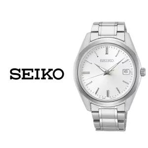 세이코 SEIKO 에센셜 블루 남성 메탈 클래식 손목시계 SUR307P1