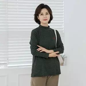 [마담4060]엄마옷 마담4060 티셔츠 엄마티셔츠 반폴라단가라-YATE2410001-중년여성의류 50대여성의류