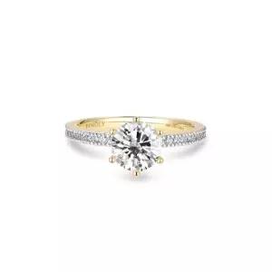 14k 그레이스 랩 다이아몬드 6프롱 반지_1캐럿