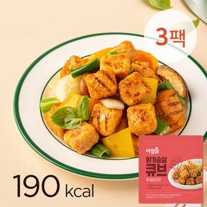 [아임닭] 닭가슴살 한입 큐브 닭갈비맛 100g 3팩