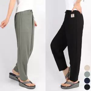 [NK아울렛]엔케이아울렛 B-여성인견펌킨9부바지 여자 데일리 편안한 항아리