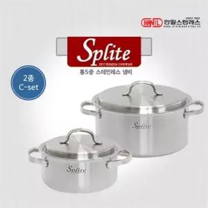 한일 스플릿 IH 통5중 냄비 2종(18+24)