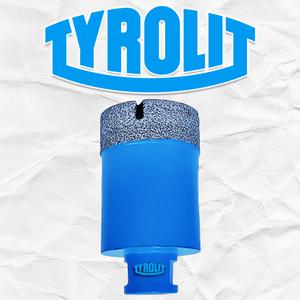 티롤릿 32mm M10 그라인더용 다이아몬드 융착코아 코어 타일비트 천공 세라믹 대리석