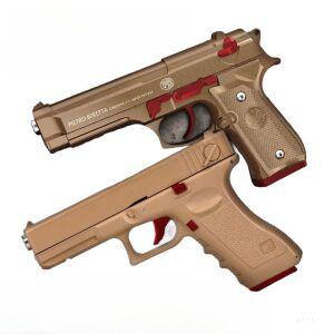 존웍권총 에어소프트건 풀메탈 전동 블로우백 무동력 자동 에어 소프트건 블랙