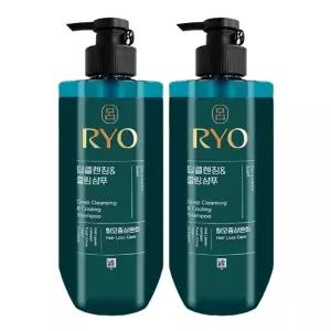 려 청아 딥클렌징 앤 쿨링 샴푸 592ml x2