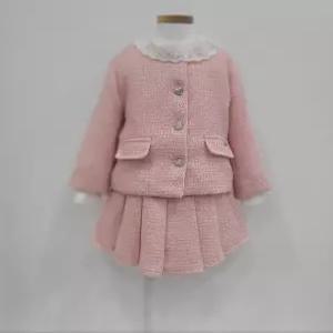[레노마키즈]페리미츠 여아 트위드 핑크 투피스정장세트(P2511J057_P2511S682)_CJ