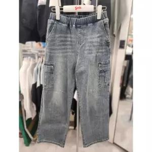 [소이]주니어 세이브존01 봄 아동 카고스트레이트 밴딩빈티지 청바지 24f1206 (S30860914)